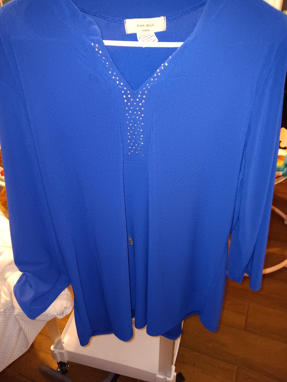 Cocomo Royal Blue V-Neck Studded Tunic